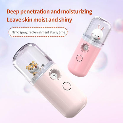 Conejo y Tigre creativo Nano pulverizador Facial Mini humidificador USB vaporizador de cara nebulizador hidratante belleza instrumentos cuidado de la piel