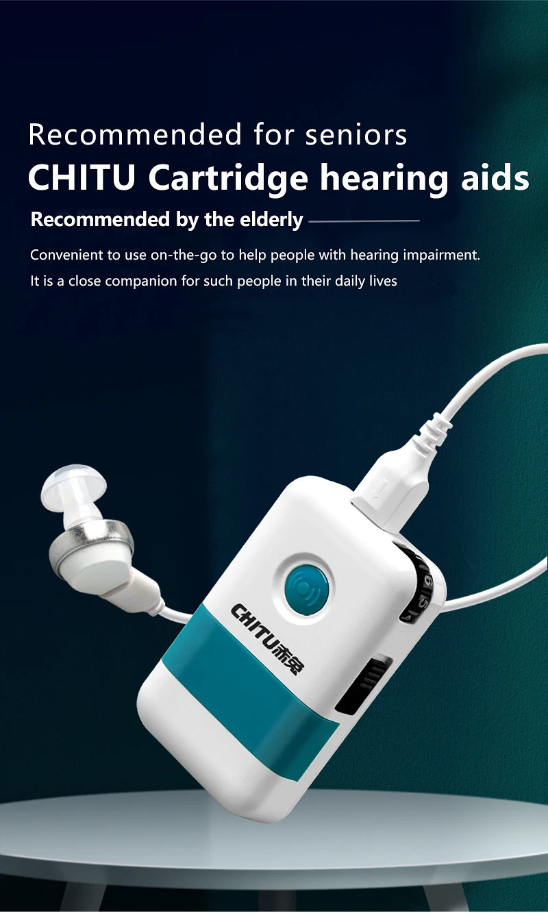 Rechargeable hearing aids designed for seniors, providing reliable companionship and ease of use for daily life.