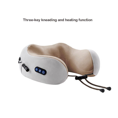 Masseur de cou électrique EMS Muscle masseur confortable Relaxation en forme de U pétrissage chauffage vertèbre cervicale oreiller cervical