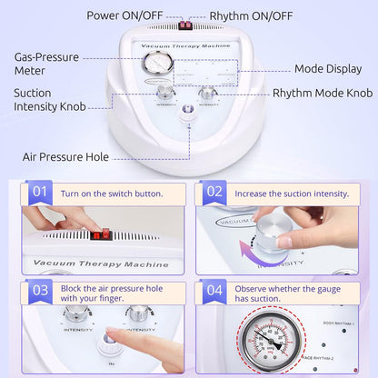 Portable Vacuum Therapy Massage Breast Enhancement Machine Pump Cup Enhancer Lymphatic Drainage Body Shaping Butt Lifting Device