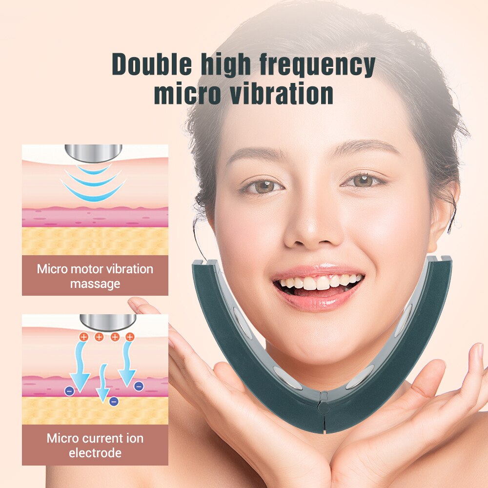 Intelligent Beauty Face Thinning Instrument Household V-face Face-lifting Artifact Facial Massager Lifting Firming Facial Skin