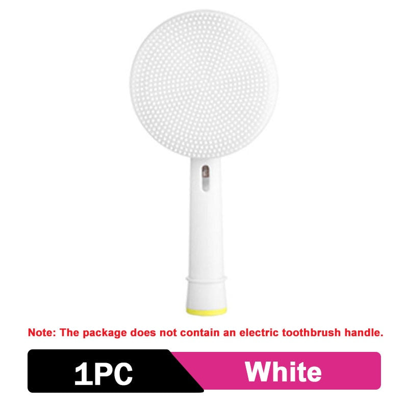 package does not contain an electric toothbrush handle . 1PC White: