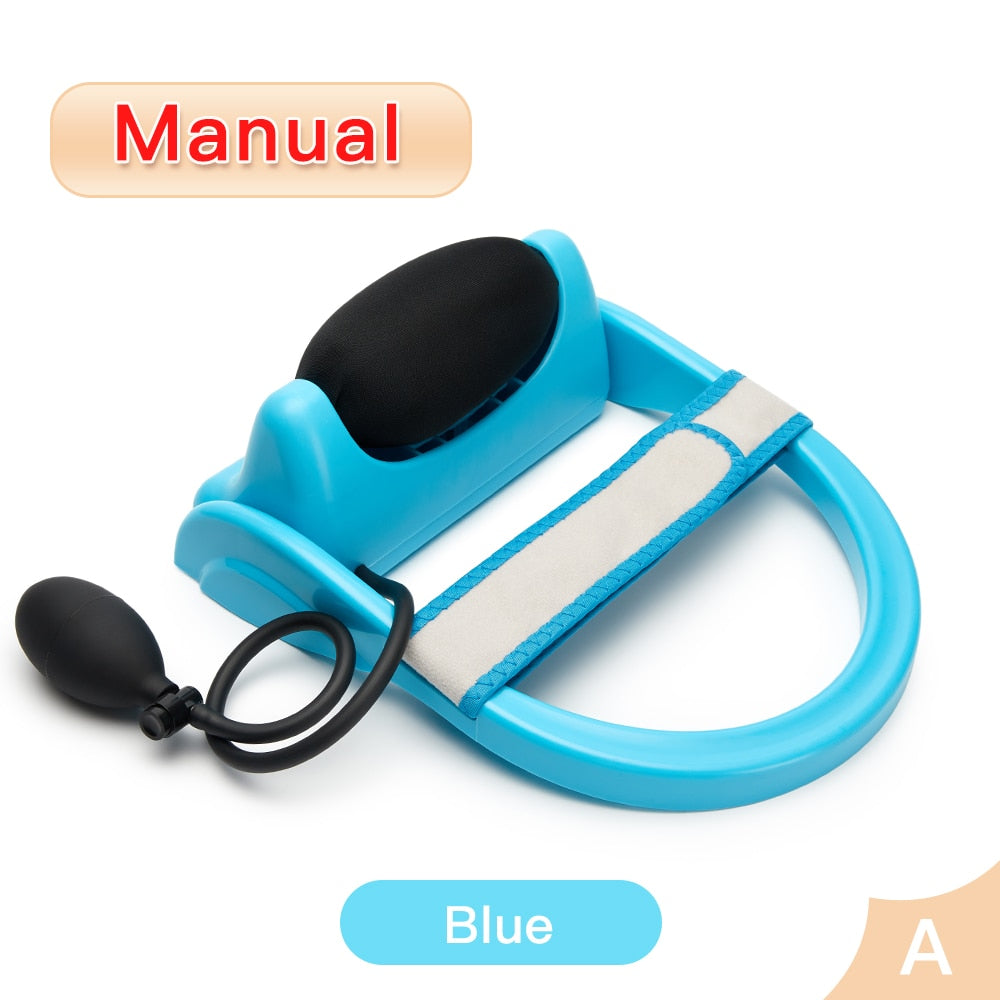 Air Compression Kneading Neck Massage Pillow Cervical Chiropractic Traction Neck Stretcher Pain Relief Massager for Neck Tractor