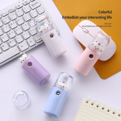 Nano Mist Facial Sprayer Beauty Instrument USB Humidifier Rechargeable Nebulizer Face Steamer Hidratante Beauty Facial Steamer