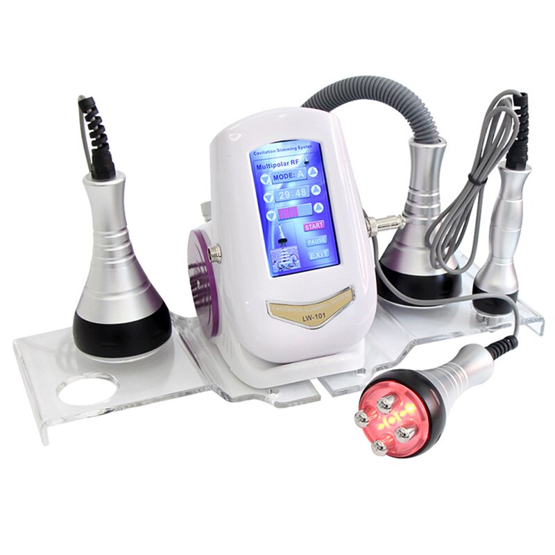 Ultrasonic 40K Cavitation Machine Vacuum Body Slimming Facial Massager Cellulite and Fat Weight Loss Beauty RF Skin Tighten