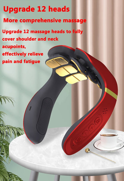 Upgrade 12 heads More comprehensive massage to fully cover shoulder and neck a