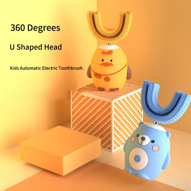 360 Degrees U Shaped Head Kids Automatic Electric Tooth