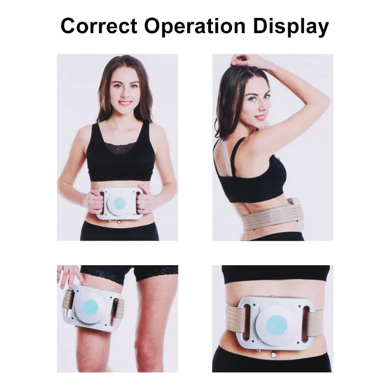 Cryolipolysis machine freezes fat for loss, slimming and anti-cellulite benefits.