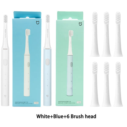 Xiaomi Mijia T100 Sonic Electric Toothbrush Mi Smart Tooth Brush Colorful USB Rechargeable IPX7 Waterproof For Toothbrushes head