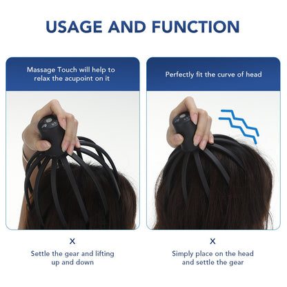 Massage Touch will help to Perfectly fit the curve of head relax the