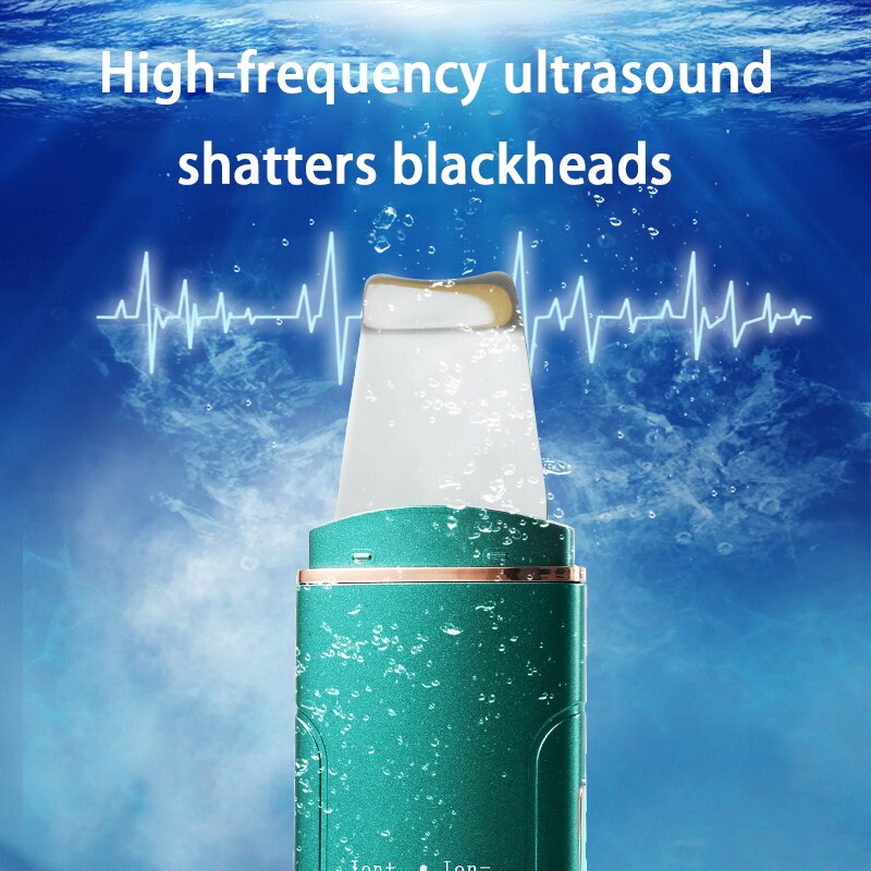 High frequency ultrasound shatters blackheads 