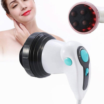 Anti-Cellulite Massager 4 In 1 Infrared Electric Body Slimming Relaxing Muscle 3D Roller Massager Weight Loss Fat Remove Roller