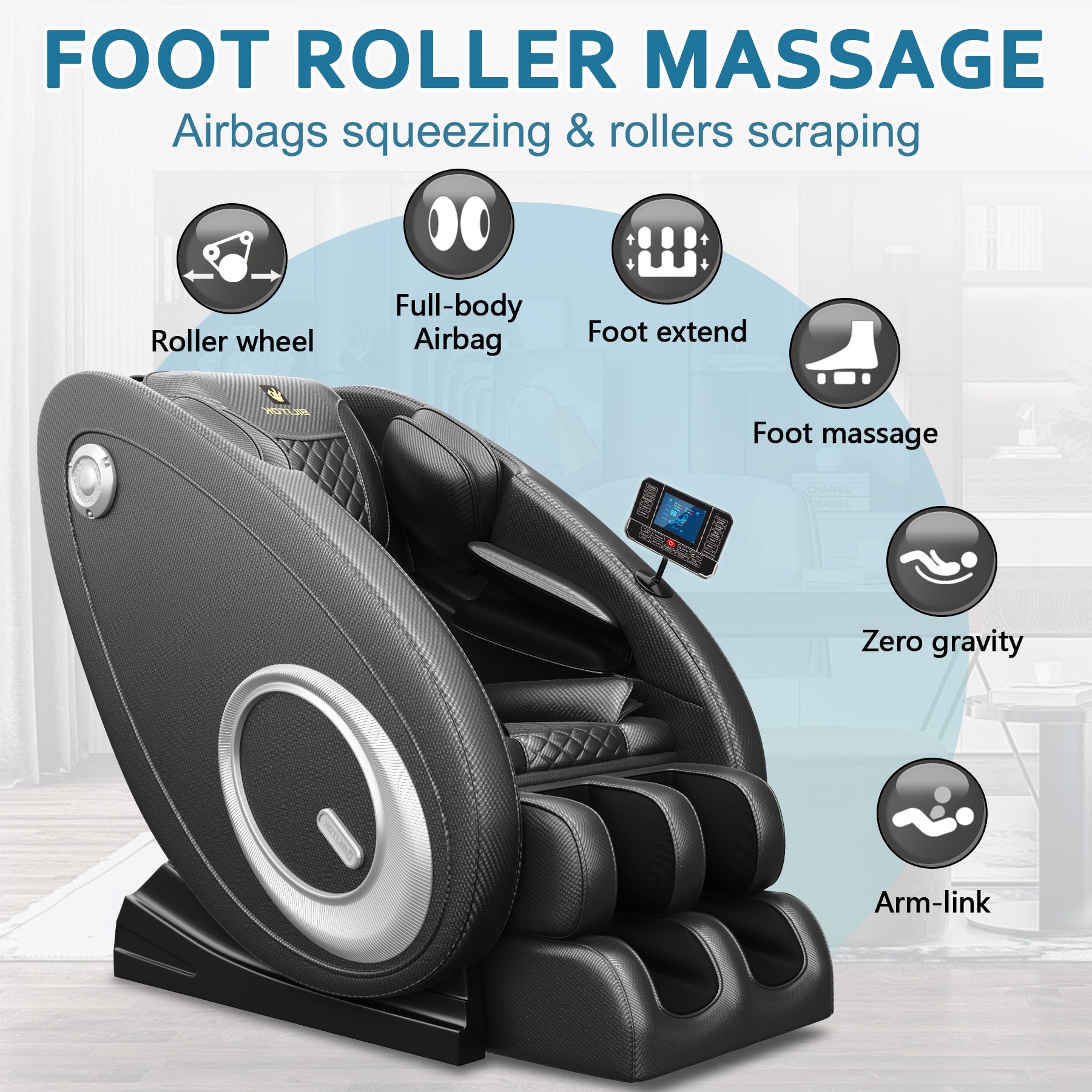 FOOT ROLLER MASSAGE Airbags sque