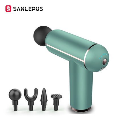 SANLEPUS Pistola de Massagem LCD Portátil Para o Corpo, Pescoço, Costas, Percussão Elétrica, Massageador de Tecido Profundo, Relaxamento Muscular, Fitness, Emagrecimento