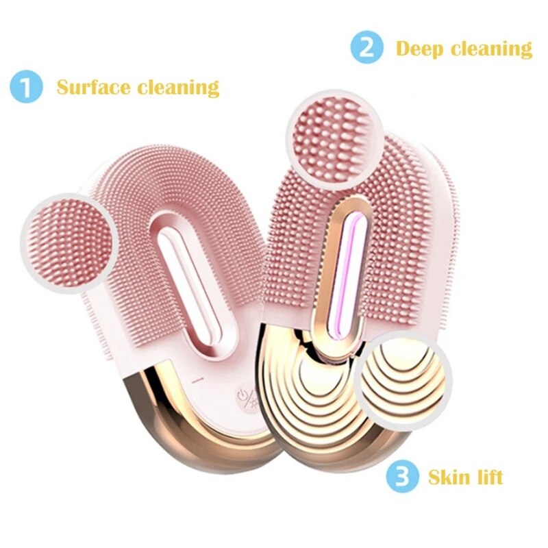 2 Deep cleaning Surface cleaning 3 Skin lift H