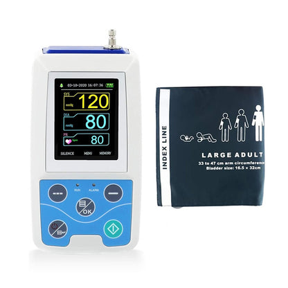 Arm Ambulatory Blood Pressure Monitor 24hours NIBP Holter CONTEC ABPM50+ Adult,Child ,Large ,3 Cuffs, Free PC Software