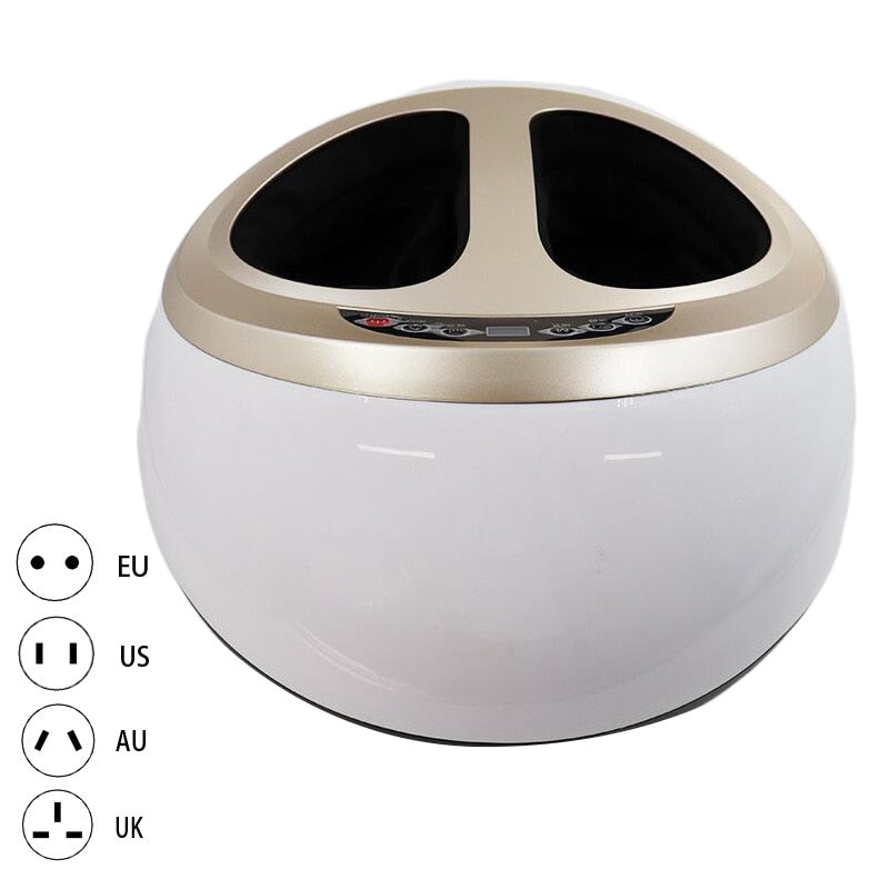 Electric Shiatsu Foot Massager Health Care Heating Kneading Scraping SPA Vibration Air Compression Massage Therapy Anti-stress