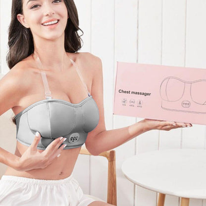 Electric Breast Massager Bra Vibration Chest Massager Charging Machine Growth Enhancer Heating Breast USB Enlargement Stimu B5D3