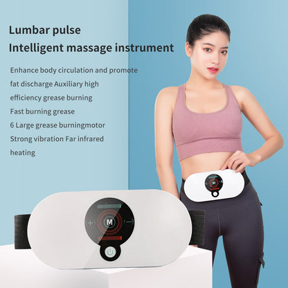 Electric Slimming Massager Hot Compress Pulse Massage Waist Body Shaping Fat Burner Anti Cellulite Weight Loss Beauty Machine