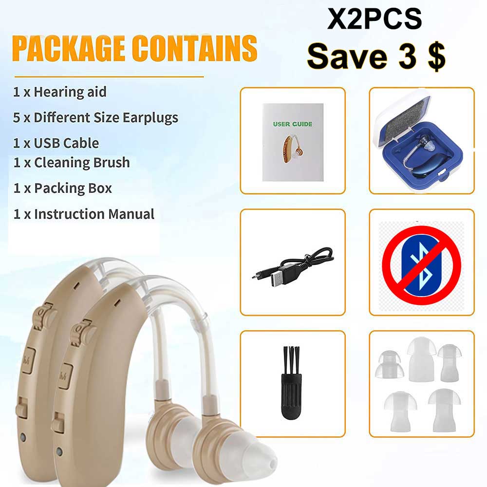 Invisible Chargeable Hearing Aid Amplifiers Mild Severe Hearing Impairment Hearing Aids Audifonos Sound Devices For Both Ears