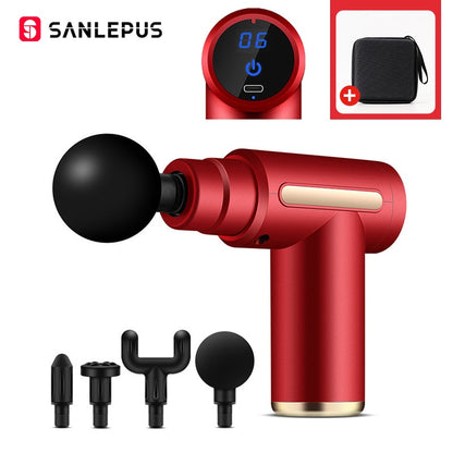 Sanlepus arma de massagem elétrica display lcd massageador para corpo pescoço dor nas costas gota alívio relaxamento muscular profundo fitness emagrecimento