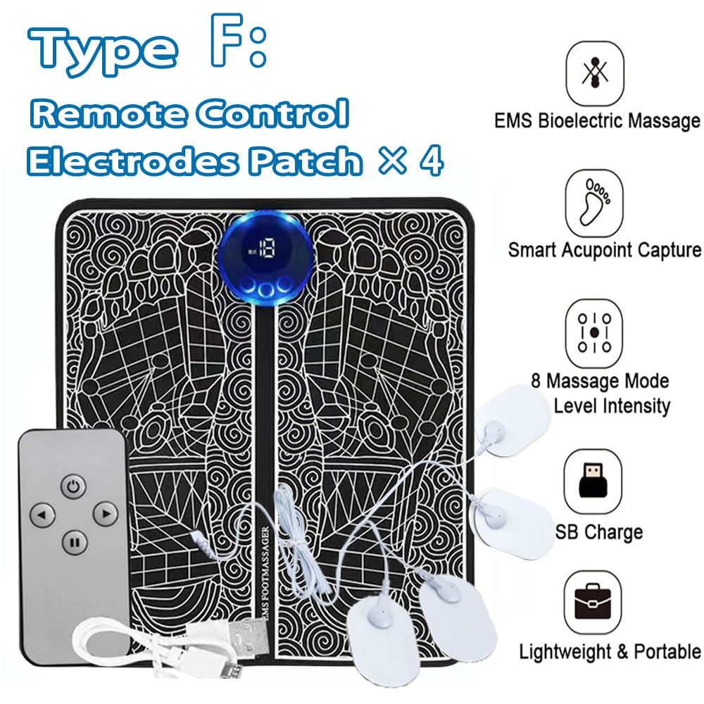 EMS Bioelectric Massage Electrodks Patch X 4 Smart