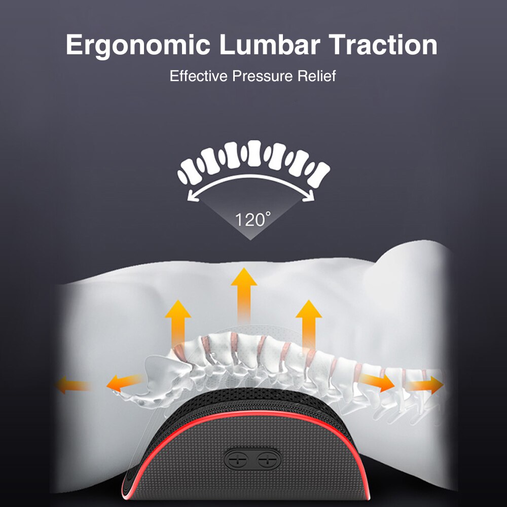 Ergonomic Lumbar Traction Effective Pressure Relief 1209 J