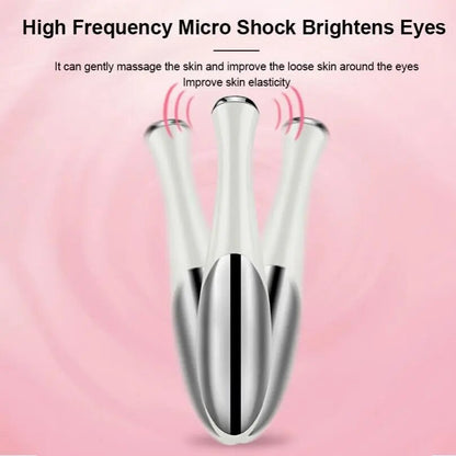 Mini massageador para os olhos microcorrente para remoção de rugas nos olhos antienvelhecimento massageador vibratório bastão mágico para cuidados com a pele dos olhos instrumento de beleza