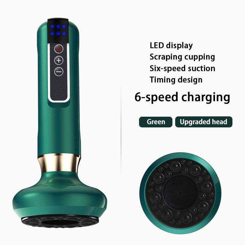 LED display Scraping cupping Six-speed suction Timing design