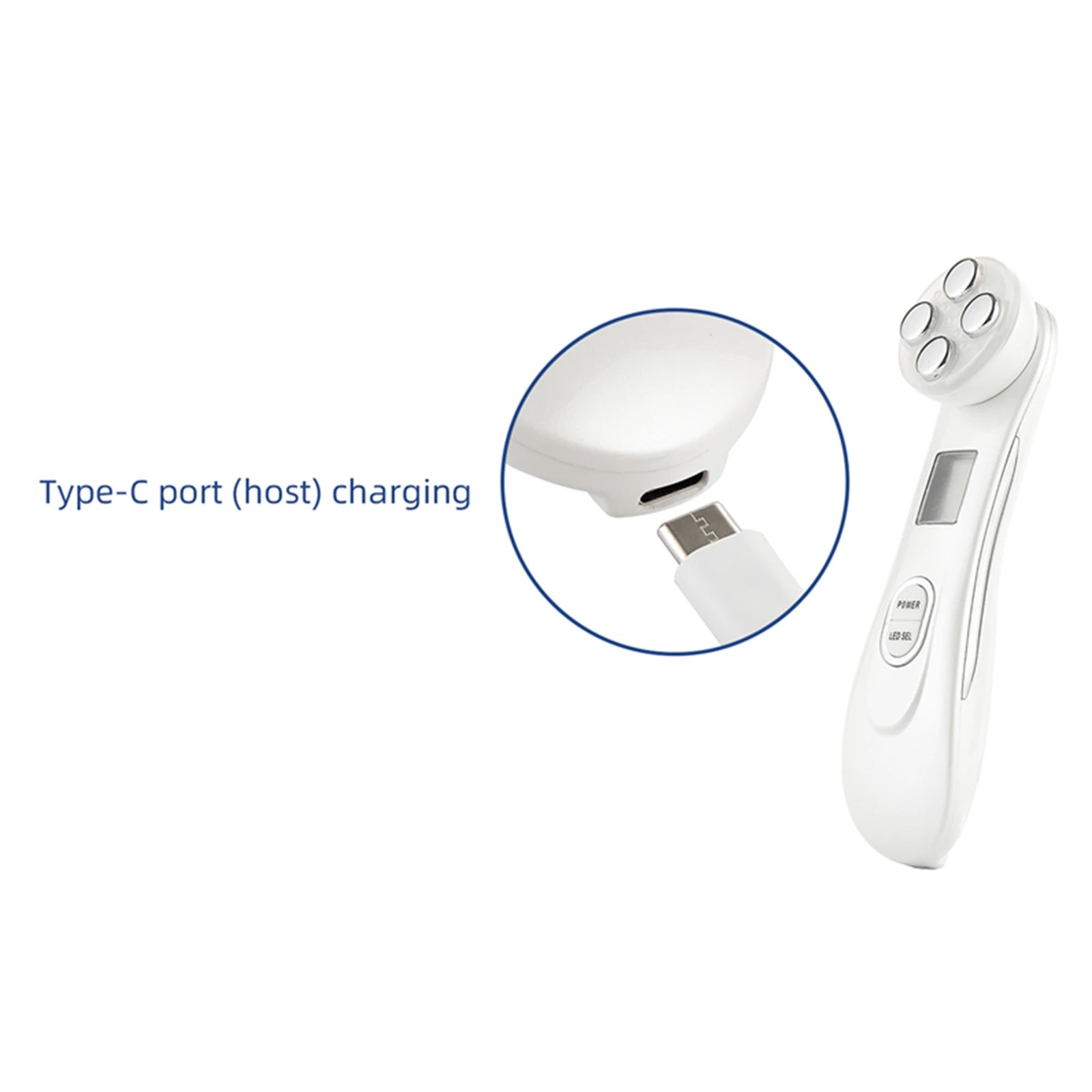 USB-C port for host device charging