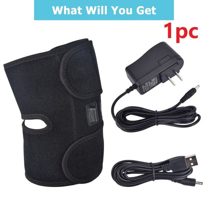 Electric Leg Heating Knee Pads Infrared Heated Therapy Hot Compress Knee Arthritis Pain Relief Back Shoulder Elbow Brace Healthy