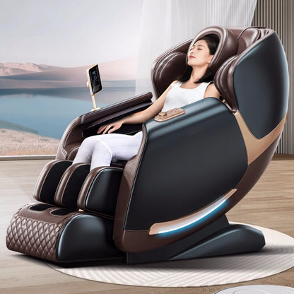 Jinkairui Full Body 4d Zero Gravity Electric Price Leather Parts Luxury Heating Massage Chair Jade Massage Head Touch screen