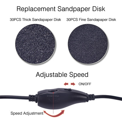 Replacement Sandpaper Disk 30PCS Thick Sandapaper Dis