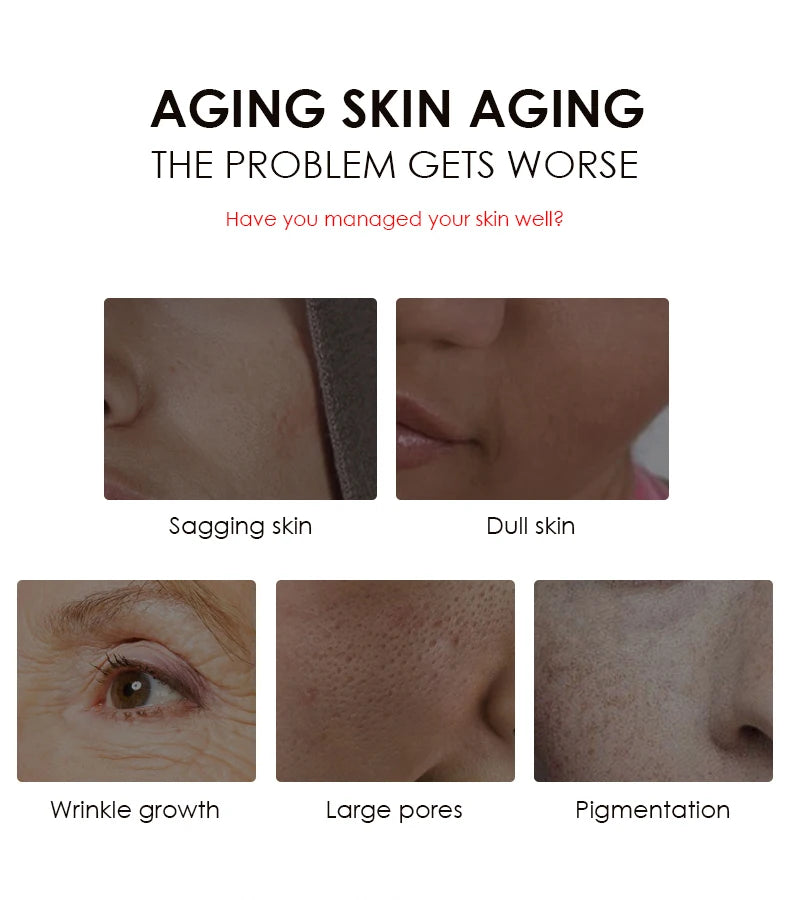 Combat aging skin concerns like sagging, dullness, wrinkles, and discoloration.