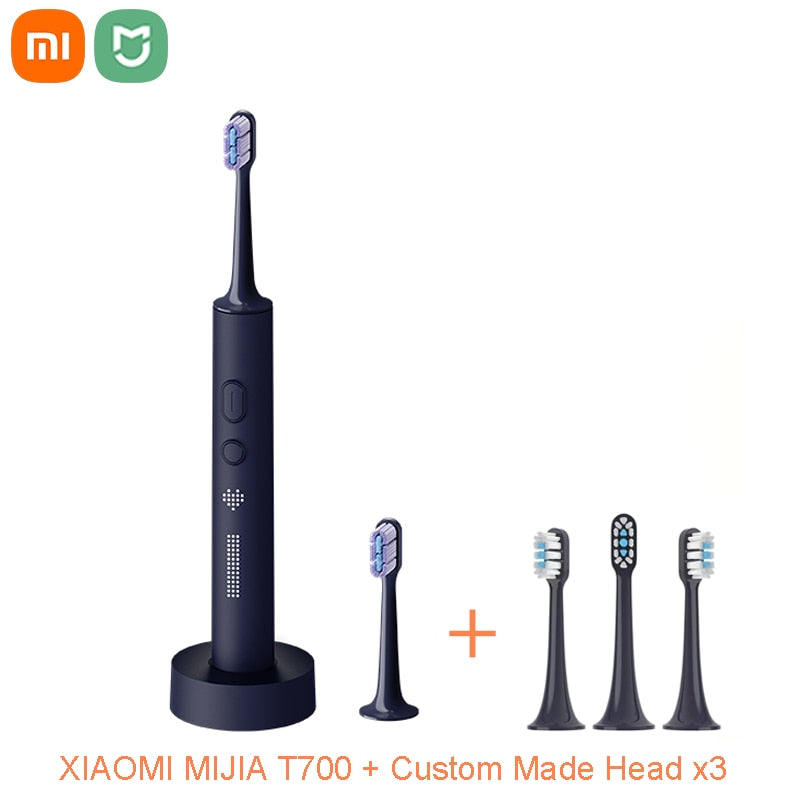 XIAOMI MIJIA T700 Sonic Electric Toothbrush Teeth Whitening Intelligent Ultrasonic Vibration Oral Cleaner Brush IPX7 LED Display