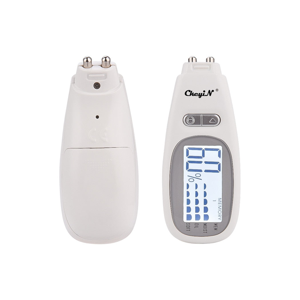 Detector preciso LCD digital testador de umidade de óleo de pele para cuidados com a pele do rosto com sensor de biotecnologia Lady Beauty Tool Spa Monitor