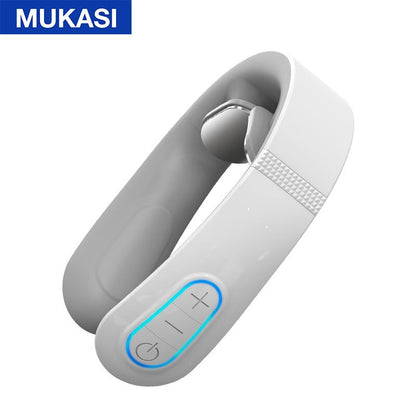 MUKASI Smart Neck Massager EMS Pulse Massager TENS Wireless Heat Cervical Vertebra Relax Muscle Pain Kneading Massage Machine