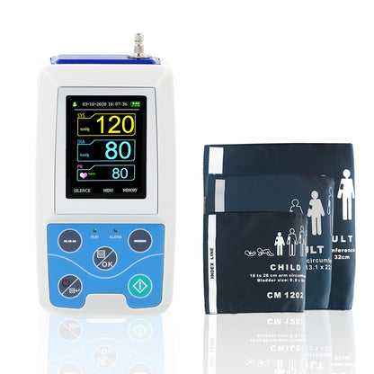 Arm Ambulatory Blood Pressure Monitor 24hours NIBP Holter CONTEC ABPM50+ Adult,Child ,Large ,3 Cuffs, Free PC Software