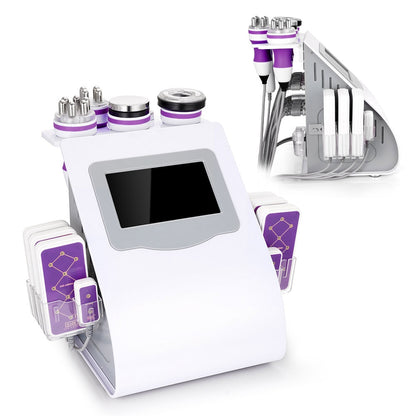 Mychway 6 In 1 Cavitation Machine 40k Multifunctional Body Facial Care Tool for Salon Spa or Home Use