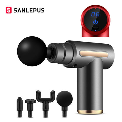 Sanlepus arma de massagem elétrica display lcd massageador para corpo pescoço dor nas costas gota alívio relaxamento muscular profundo fitness emagrecimento