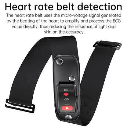 heart rate belt uses micro-voltage signal generated by beating of the