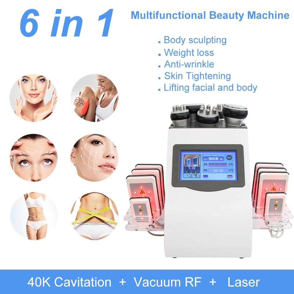 Multifunctional Beauty Machine 6 in Body sculpting Weight loss Anti-