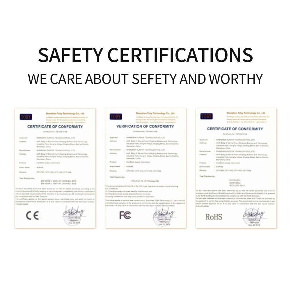 SAFETY CERTIFICATIONS WE CARE AB