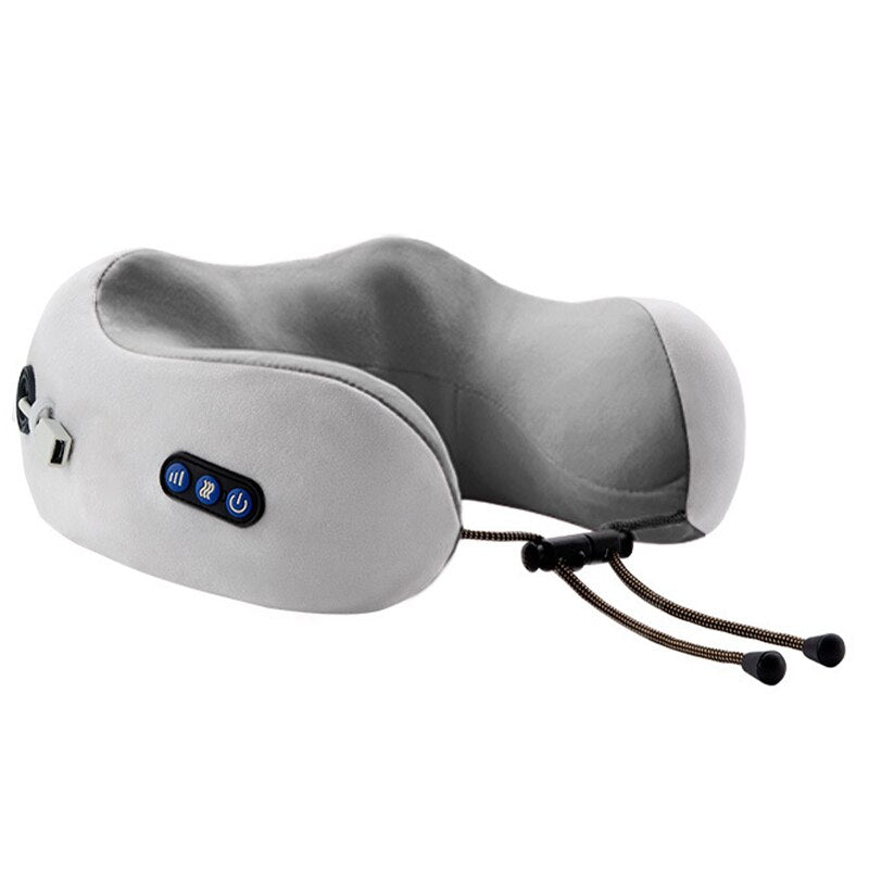 Electric Neck Massager U Shaped Vibration Kneading Pillow USB Charging Multifunctional Home Car Outdoor Relax Portable Cervical