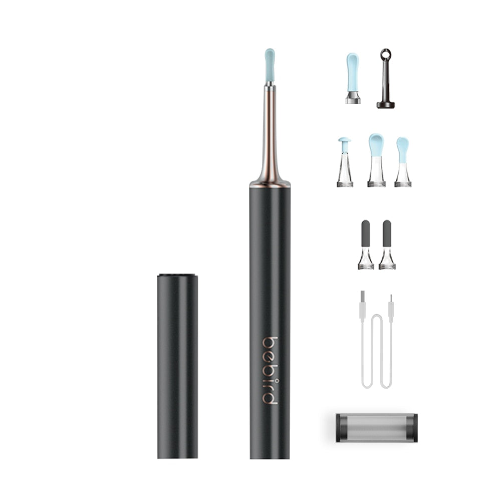 Bebird T15 Wirelless Visual Ear Cleaner 2 in 1 Acne Wax Removal Tool HD1080P Otoscope IP67 Waterproof Endoscope