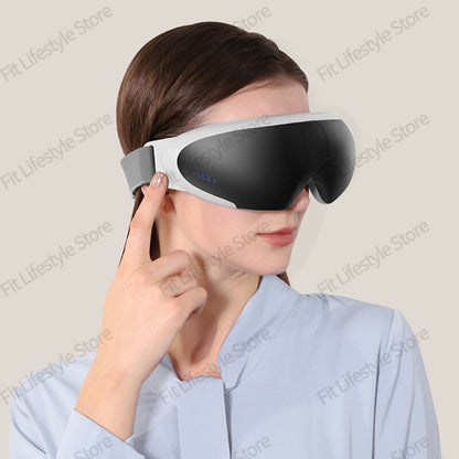 Visible Eye Massager Smart Airbag vibradores Eye Care Instrument Bluetooth Music Air Pressure Dobrável Aquecimento Massager Electric