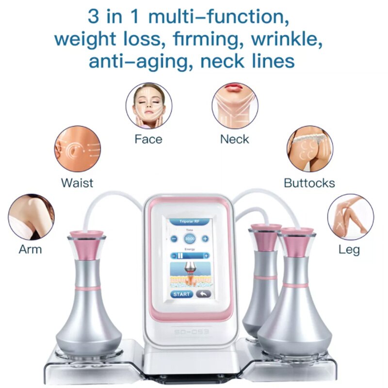 Newest RF Body Anti-cellulite Skin Rejuvenation Tighten Massager 80K Cavitation Ultrasonic Slimming Losing Weight Beauty Machine