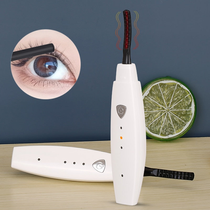 Electric Eyelash Curler Fast Heating Temperature Adjustable Eyelash Roller Women Makeup Lashes Curler Usb Mascara Lash Lift Kit