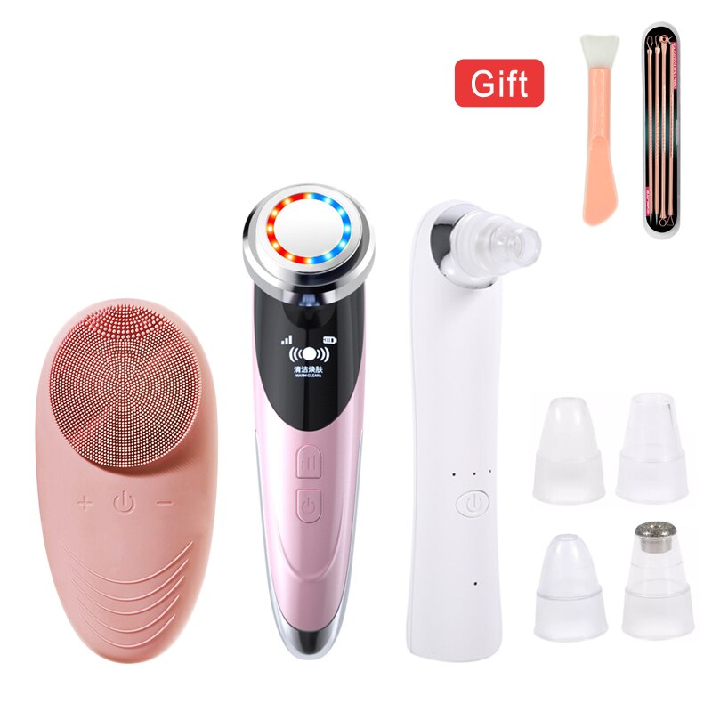 Facial Cleansing Brush Waterproof Sonic High Frequency Vibrating Face Brush for Deep Cleansing, Gentle Exfoliating and Massaging