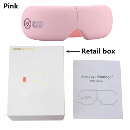 Smart eye Massager Manual User Guide - Pink .